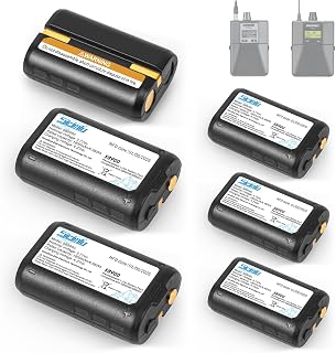 6Pack for Shure SB900C SB900B SB900A SB900 Battery Replacement,1800mAh