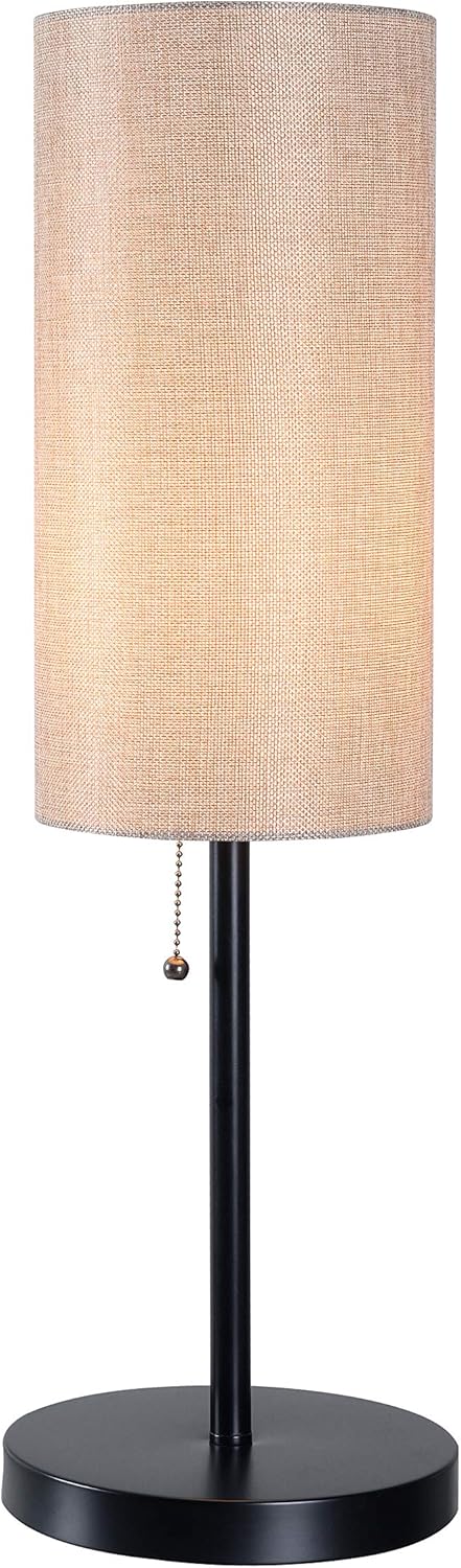 Buy 2 get 3 Kenroy Home Kenroy 33342BL Transitional One Light Table Lamp from Wylie Collection in Black Finish, 7.00 inches, Medium