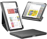 Case for iPad (A16) 11th Generation 11 Inch 2025/10th Generation 10.9 Inch 2022,Multi-Angles Stand,Slim Protective Magnetic Origami Cover with Clear Back Shell (Black)