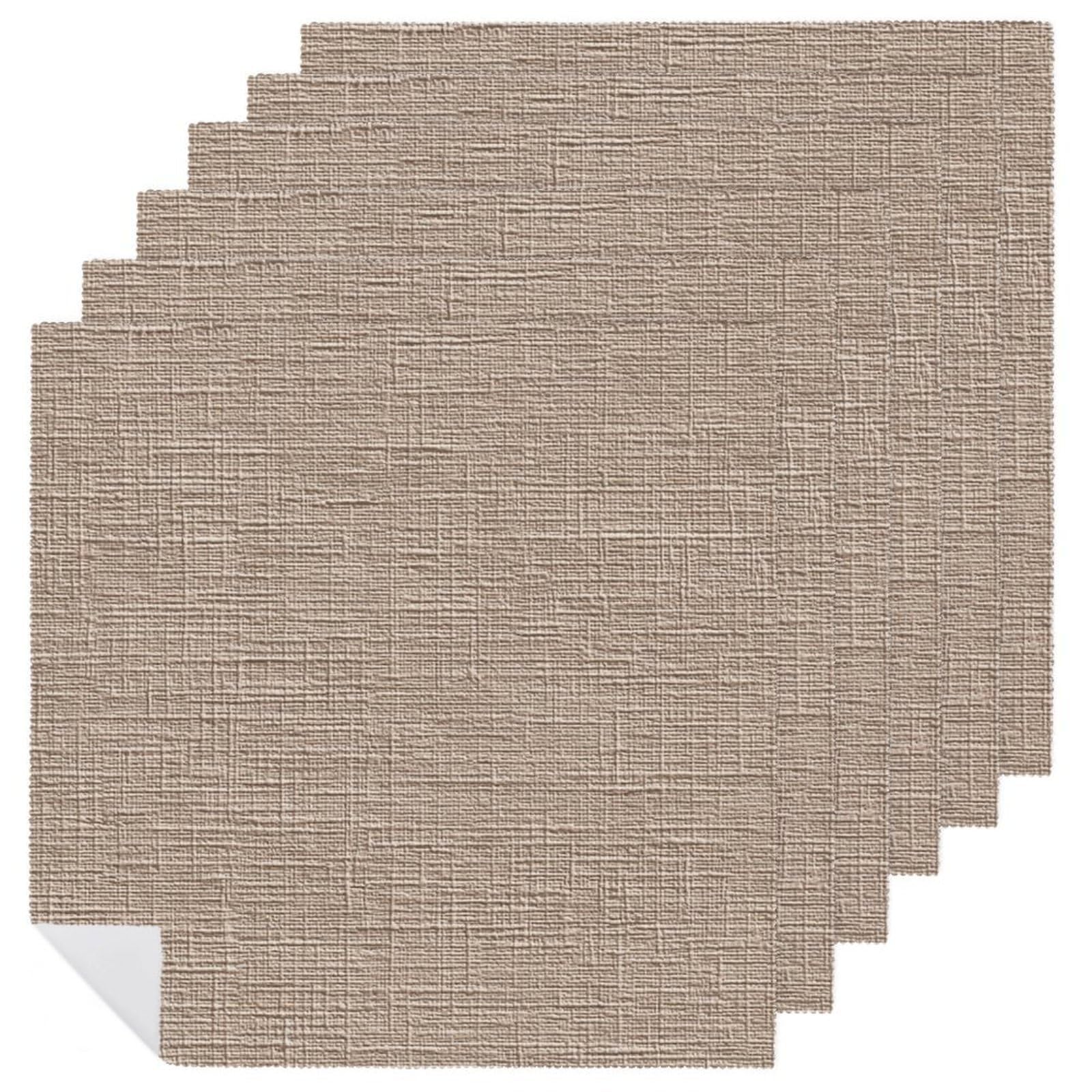 Simplified Coarse Fiber Pattern Cloth Napkins Set of 6, Square Premium Reusable Washable Polyester Table Linen Napkin for Dinner Party
