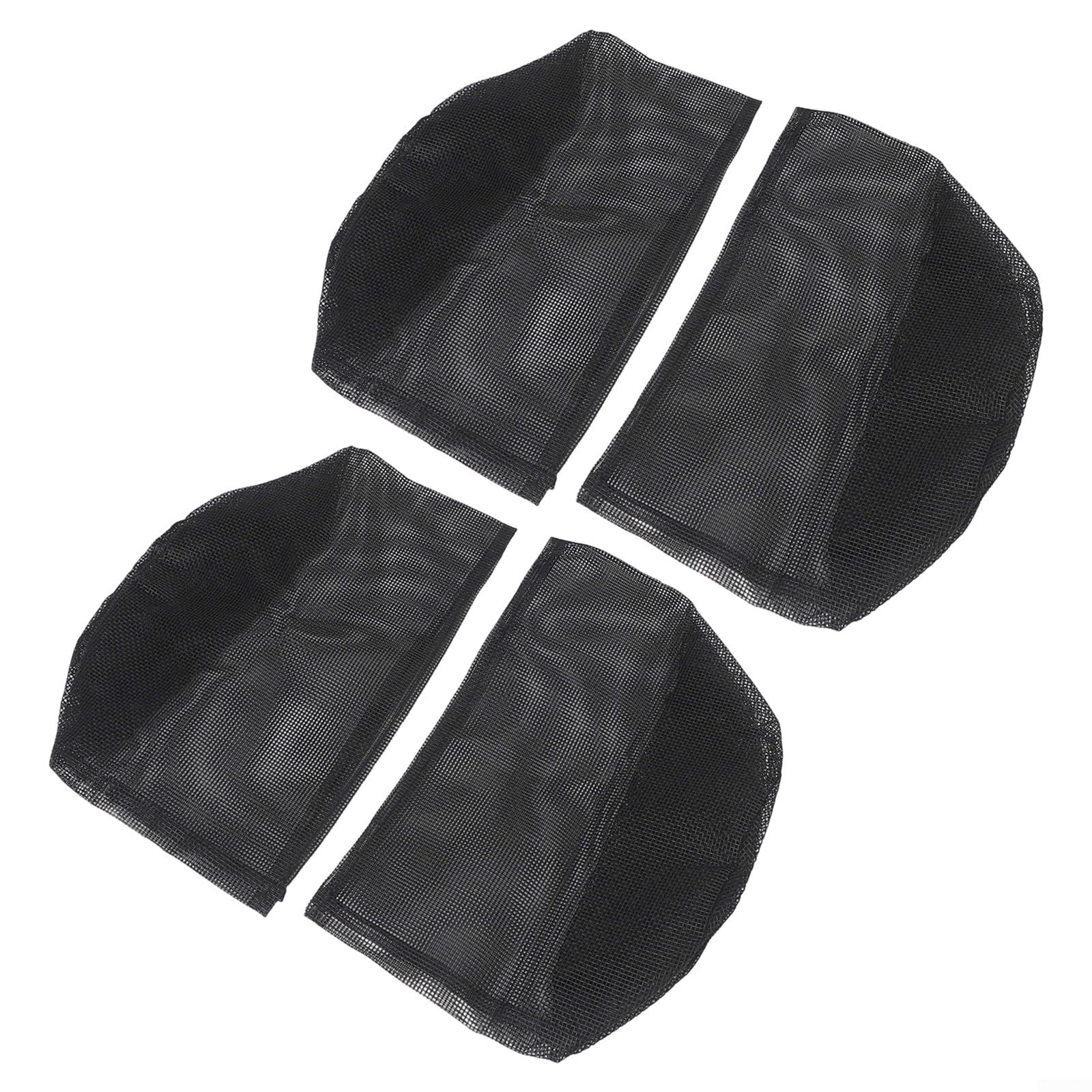 4 Pack Reusable Mesh Pond Plant Grow Bags, Breathable Aquatic Plant Pots for Water Lilies Irises and Terrestrial Flowers, PVC Containers for Garden Pond or Patio Use(round)