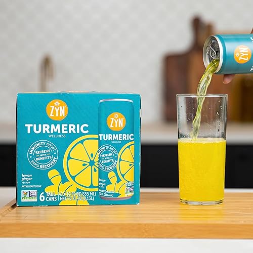 Miniatura 9 de ZYN Paquete variado de 24 bebidas para inmunidad y recuperación de cúrcuma, sin azúcar añadido, bebida de apoyo muscular con curcumina, piperina,