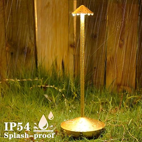 Miniatura 2 de AMFORPM Lámpara de mesa LED inalámbrica, lámpara de escritorio portátil para exteriores, pequeña luz nocturna de escritorio, lámpara de barra