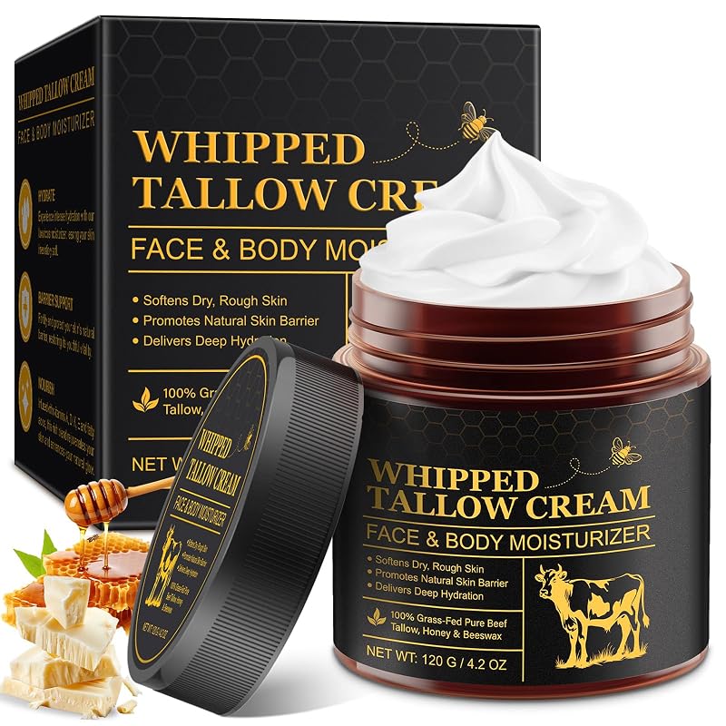 Bálsamo facial e corporal com sebo bovino e mel USBSREGARDS, pacote com 1