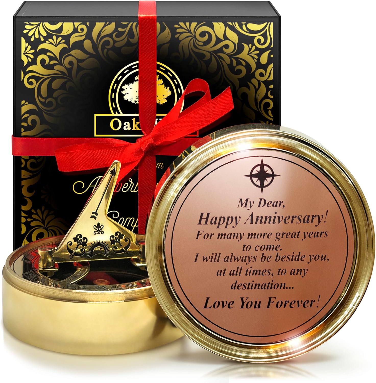 Anniversary Sundial Compass Gift