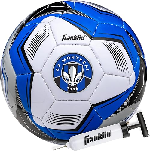 Miniatura 37 de Franklin Sports Pelotas de fútbol oficiales del equipo MLS - Balones de fútbol oficiales tamaño 5 - Balón de fútbol de tamaño y peso reglamentario