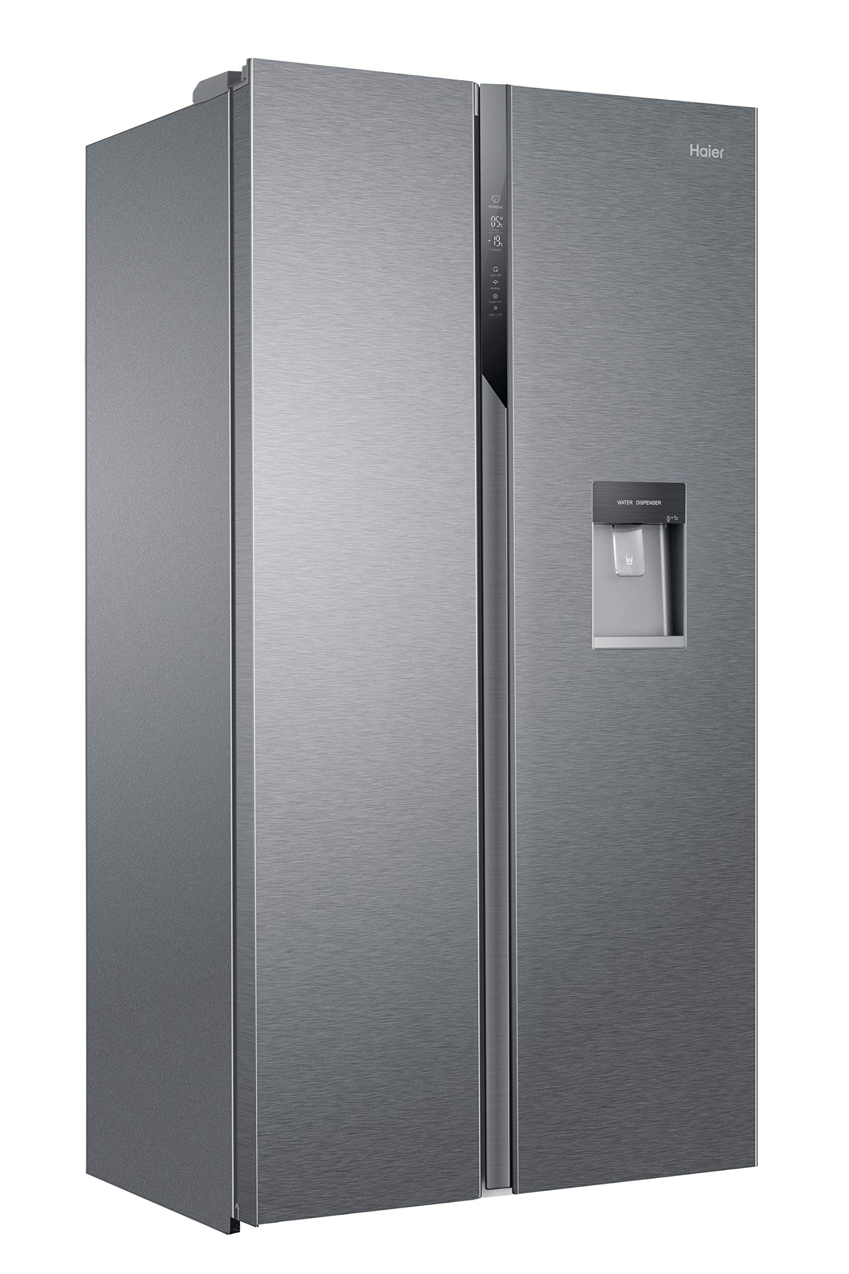Haier FD 83 Series 7 HB18FGSAAA - Frigorífico, Puerta Francesa, Tecnología Antibacterias, Motor Inverter, My Zone, Humidity Zone, Ancho 83cm, Capacidad XXL, Total No Frost, Cristal Inox