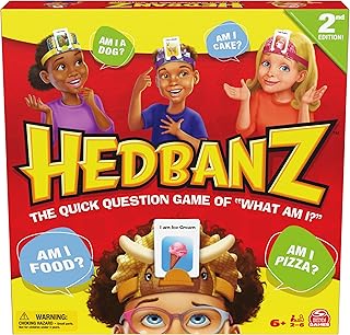 Hedbanz 2nd Edition Picture Guessing Board Game- Family Games | Games for Family Game Night| Kids Games | Card Games for Families & Kids Ages 6 and up