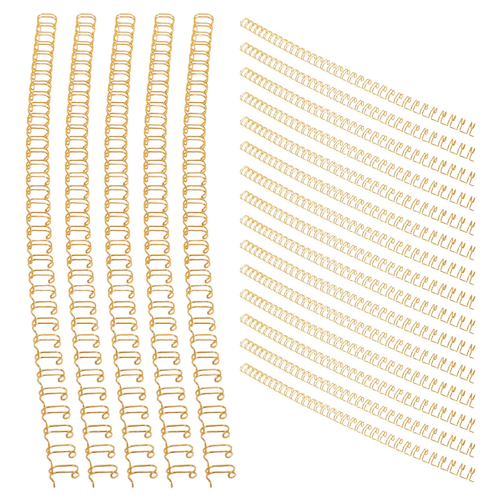Kisangel 100 anneaux de reliure à double boucle métallique, peignes à double spirale de 6,35 mm (1/4 pouce), 34 trous, pour la création de documents, cahiers et classeurs (étudiants et