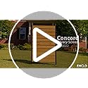 5ft H x 3.2ft W (1 Panel) No Dig Enclo Concord Cedar Wood Privacy Screen, Great to Hide Trash Cans, Decorative Patio Privacy Screen, Outdoor Privacy Fence Panel, Air Conditioner Fence, EC18022