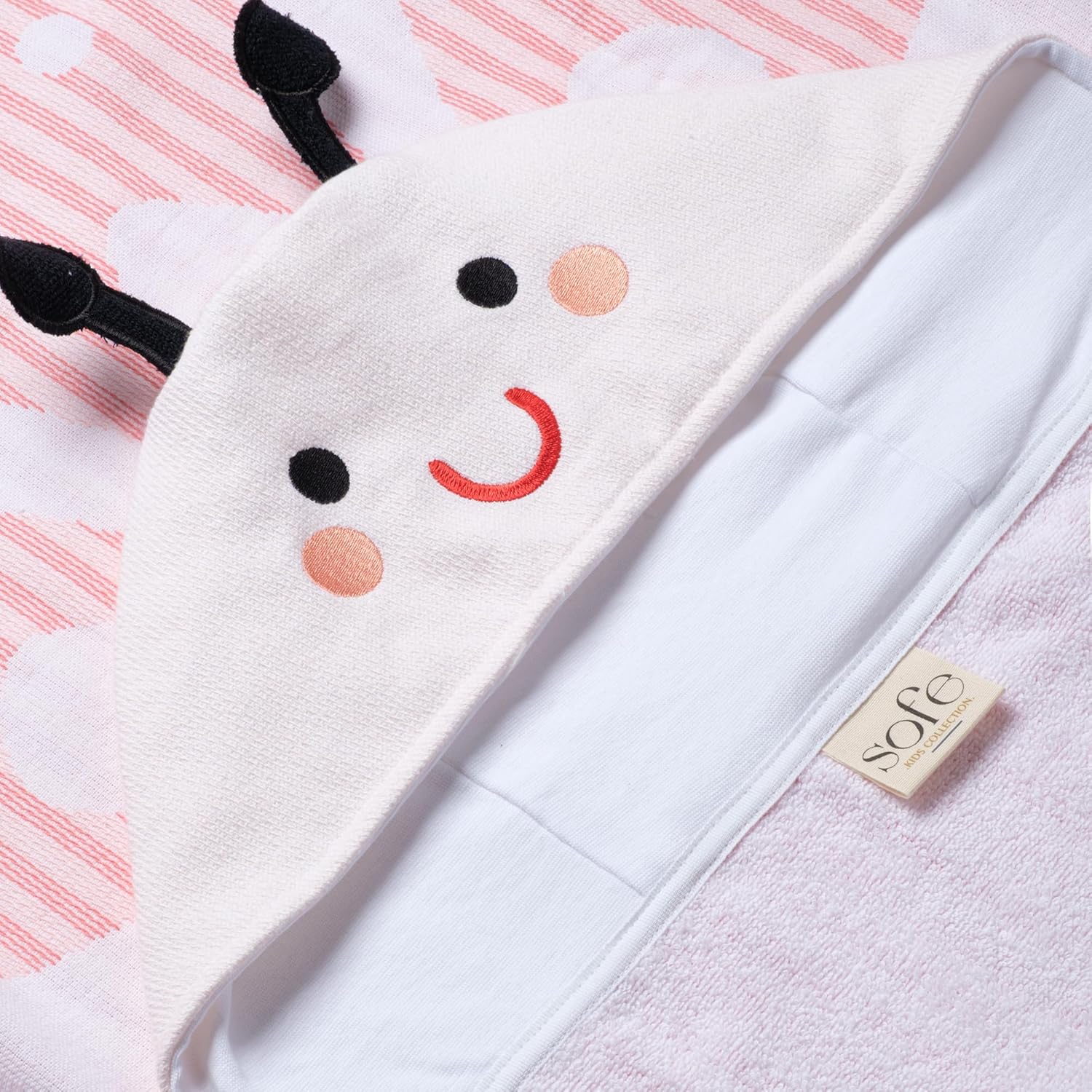 SOFE H&L | Poncho Beach Foutah Hooded Towel for Kids Butterfly | 100% Turkish Cotton, Quick Dry, Lightweight | Toddler Towels for Pool and Beach | Ages 3-10