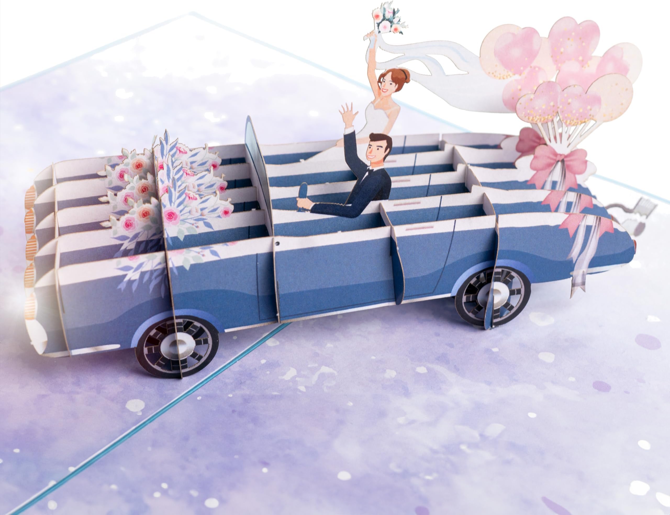 3D Pop-Up Hochzeitskarte Liebesbaum - 15x20cm Mit Umschlag & Notiz