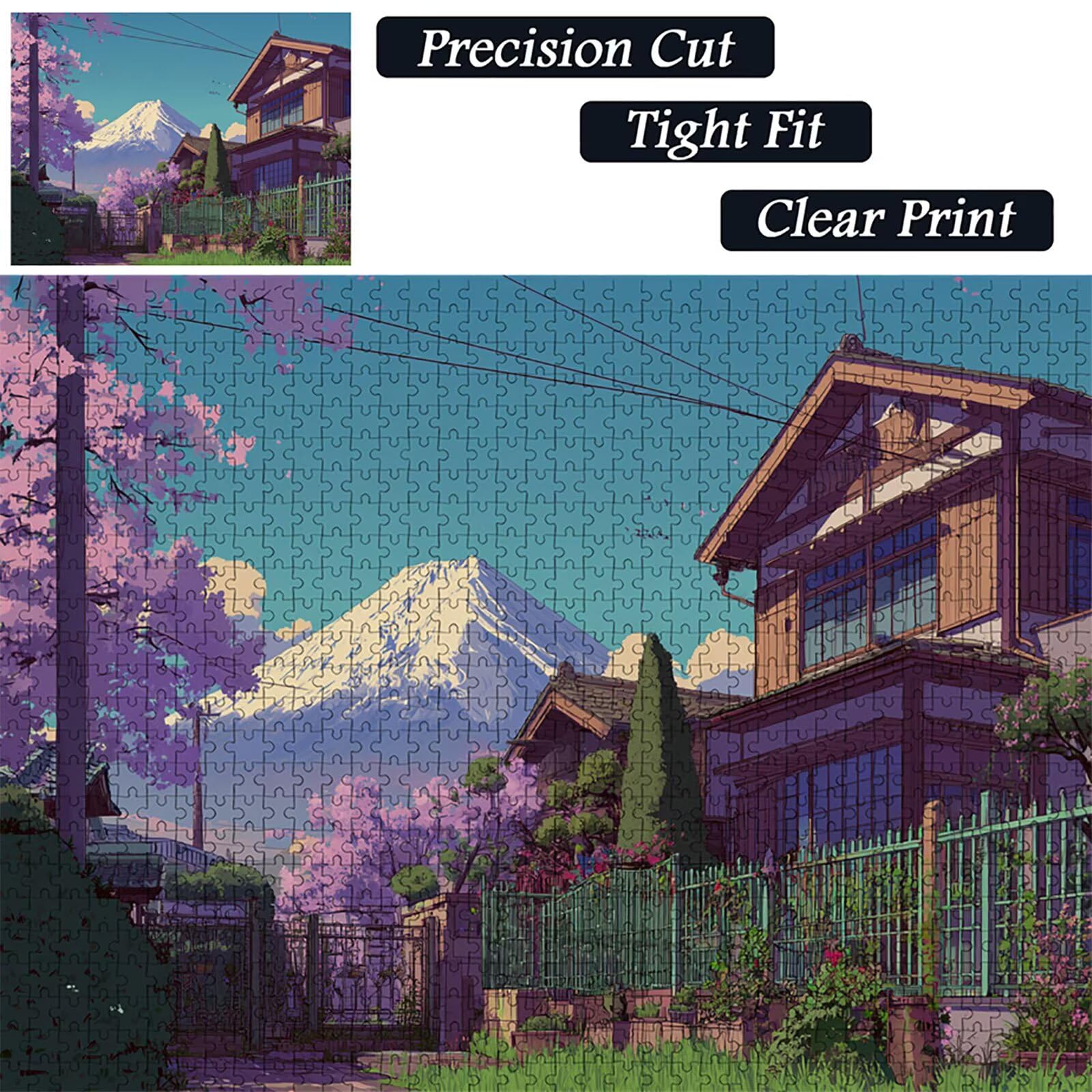 Mount Fuji Puzzle 6000 sztuk dorosłych, Japonia drewniane puzzle z pudełkiem 179 x 105 cm, pomysł na prezent dla mężczyzn i kobiet, zabawa dla dorosłych, do gier rodzinnych, gier wyzwań, wykwintne