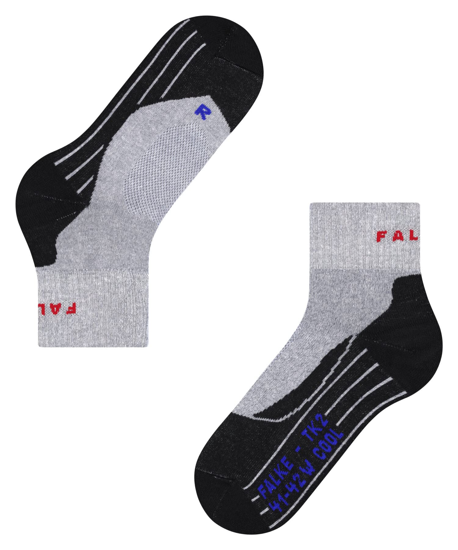 FALKE Kobiety TK2 Cool Short Skarpety Trekkingowe średnio wyściełane chłodzące wegańskie do trekkingu termoaktywne na wędrówki oddychający szybkoschnący lyocell materiał funkcyjny 1 Para