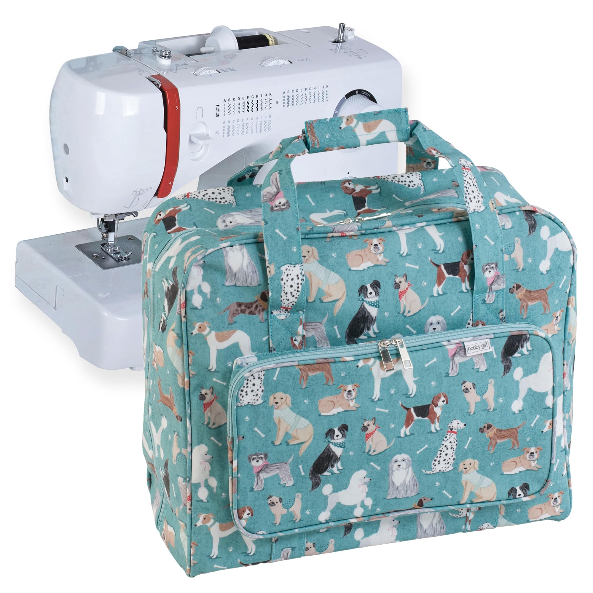 Hobby Gift Sewing Machine Travel Carry Storage Bag, Dogs