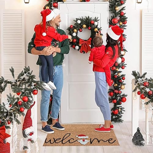 Miniatura 2 de Tapete de puerta de Navidad para exteriores, 23.6 x 15.7 pulgadas, diseño de Welcome Merry Christmas Nightmare Before Christmas, tapete para puerta