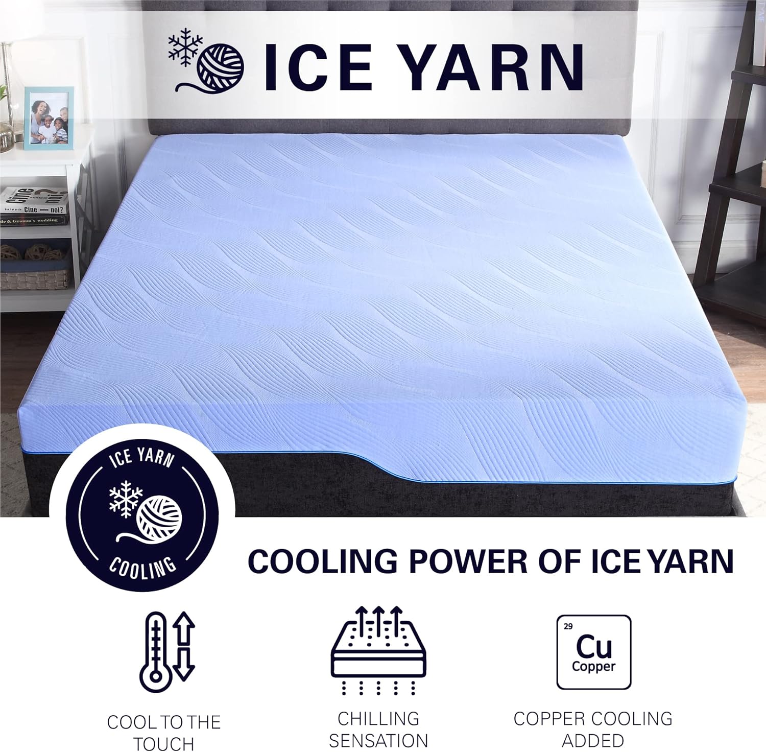 12 inch Hybrid Cooling Fast Responding Latex Foam and Coil Kids Mattress, Twin Size