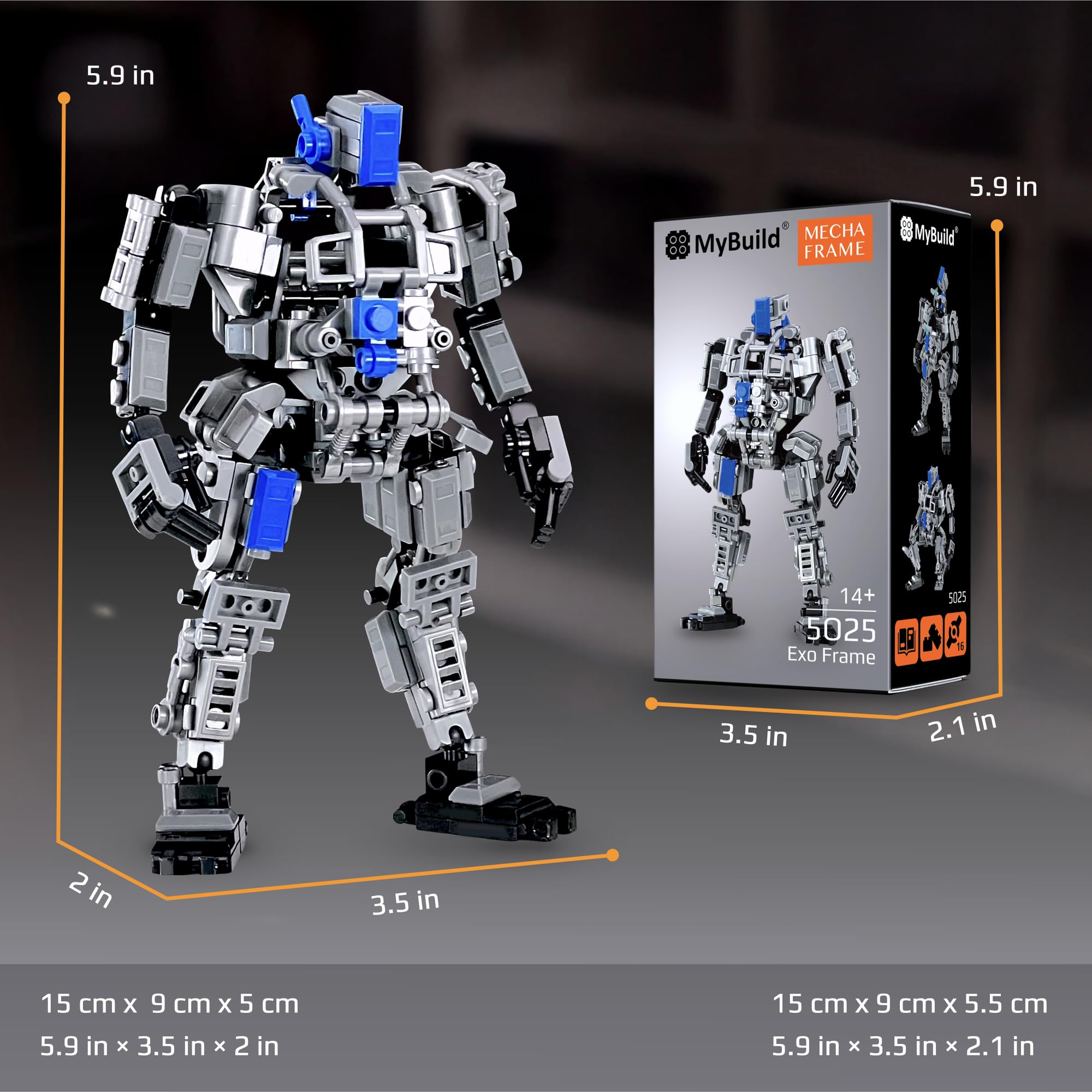 MyBuild Mecha Frame 5025 – Cadre Exo pour robots personnalisés | Plateforme de construction et de mod très articulée | À partir de 14 ans