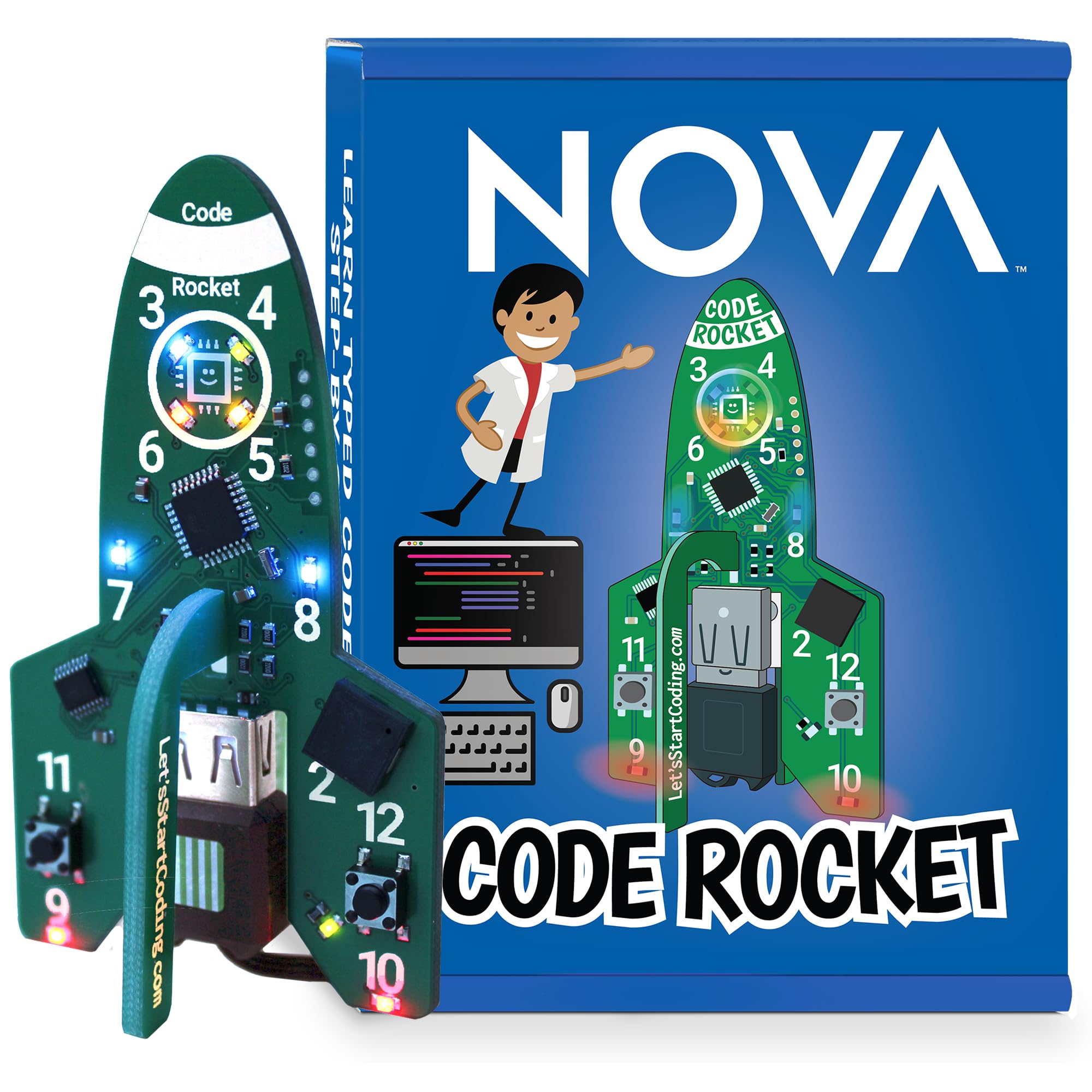 Code Rocket Coding Toy For Kids 8+ - Learn C++ Programming With Space-Themed Electronics Projects