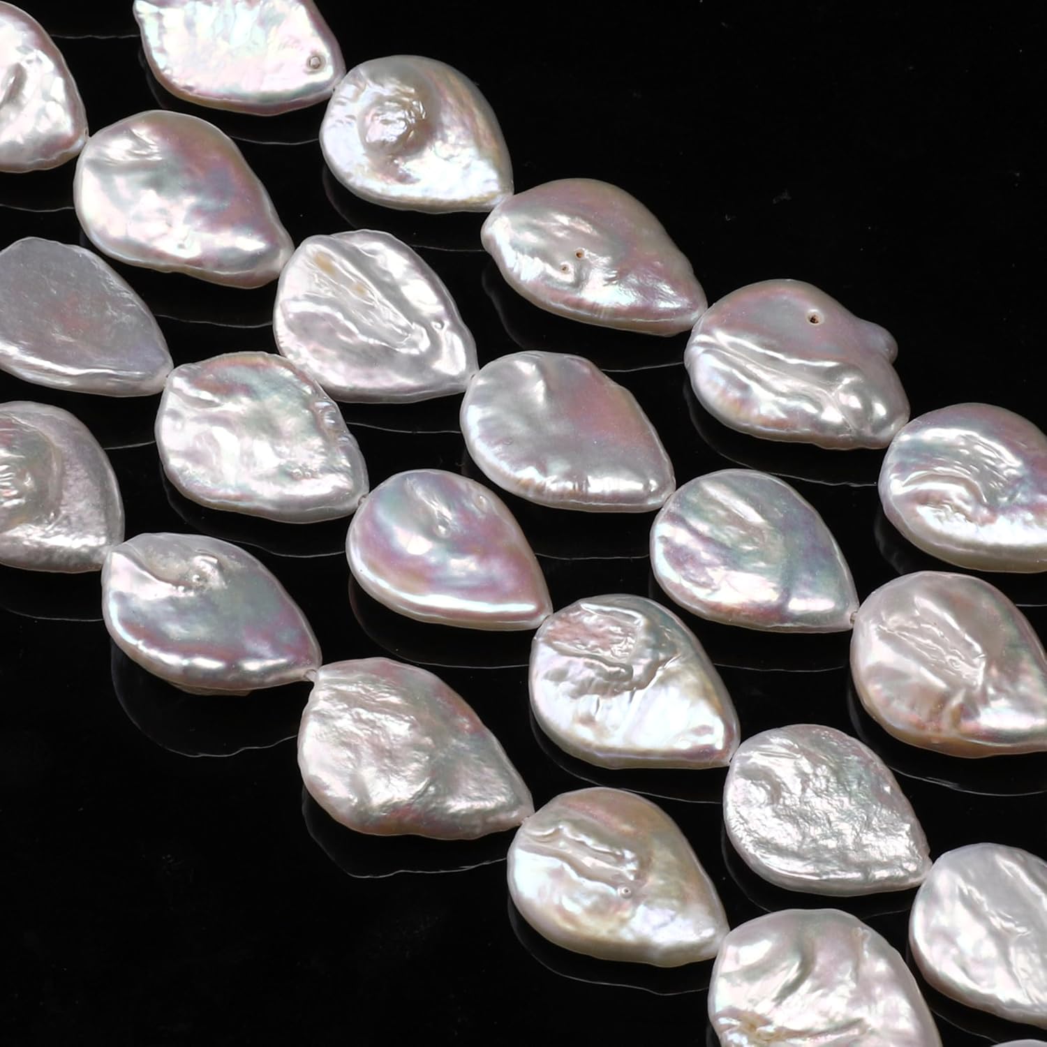 Natural Irregular Waterdrop Freshwater Pearl Beads 17-20mm 6pcs Baroque Cultured Loose Gemstone Beads for DIY Jewelry Making - Image 7