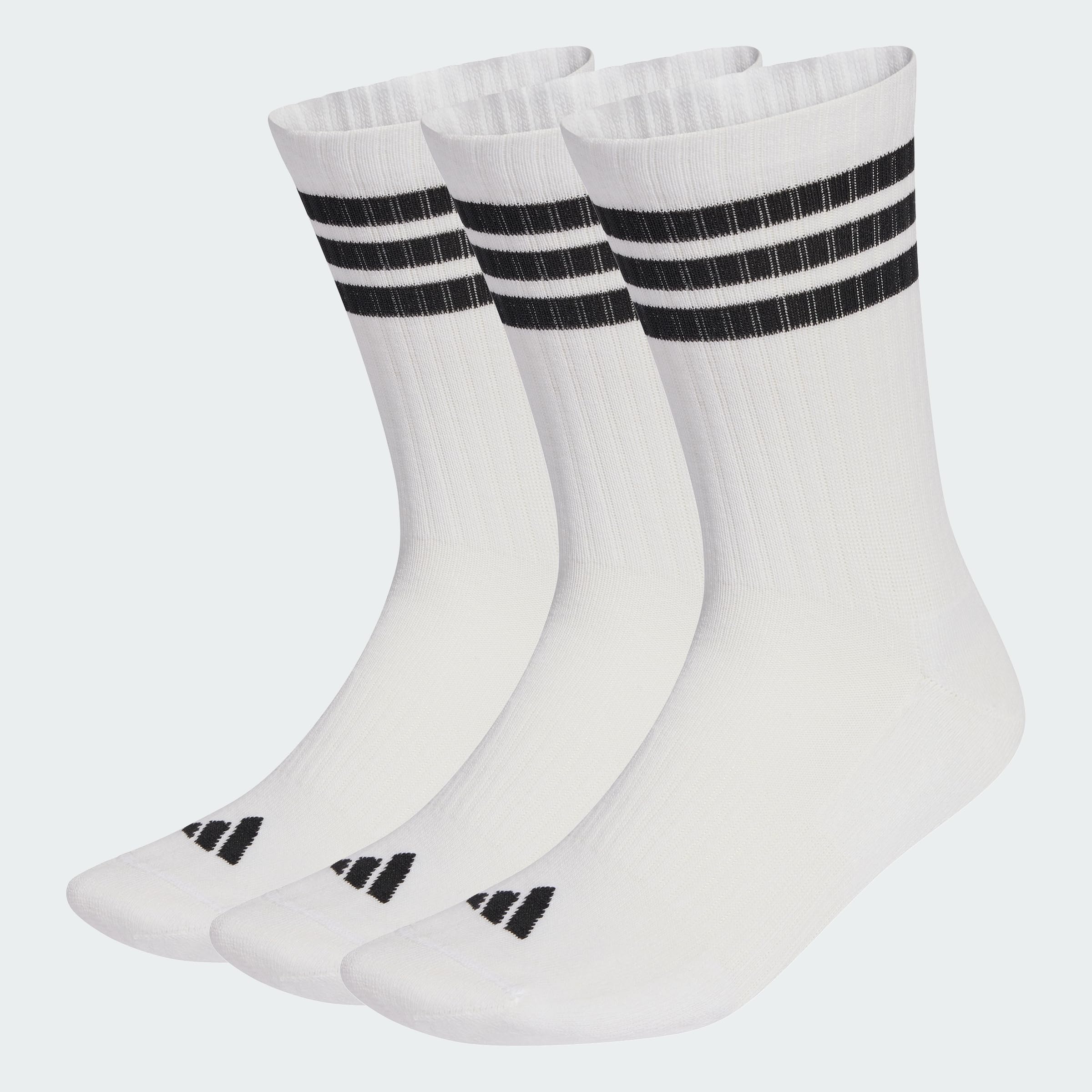 adidas Unisex CHAUSSETTES MI-MOLLET SPORTSWEAR REMBOURRÉES 3 BANDES (3 PAIRES) - 4