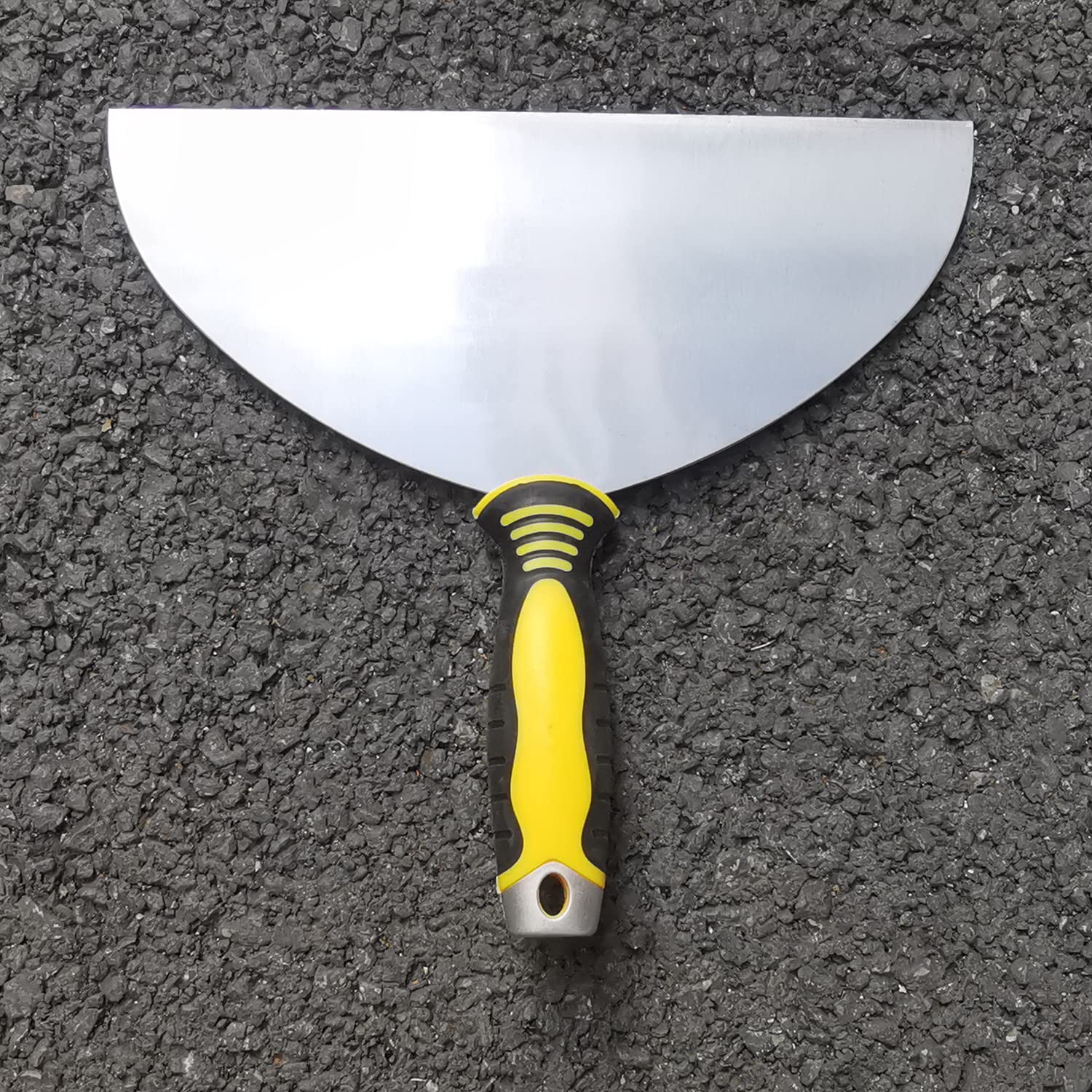 Large Putty Scraper, 10" Stainless Steel Putty Knives with Plastic Ergonomic Handle for Taping Paint Wall Floor Tile, Metal Spackle Tools Knife,Remover for Wood, Wallpaper Scraper(10")