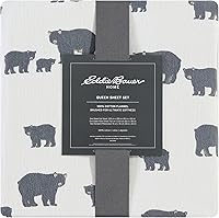 Vista 252 de Eddie Bauer - Full Sheets, Cotton Flannel Bedding Set, Brushed For Extra Softness, Cozy Home Decor (Dog Friends, Full)