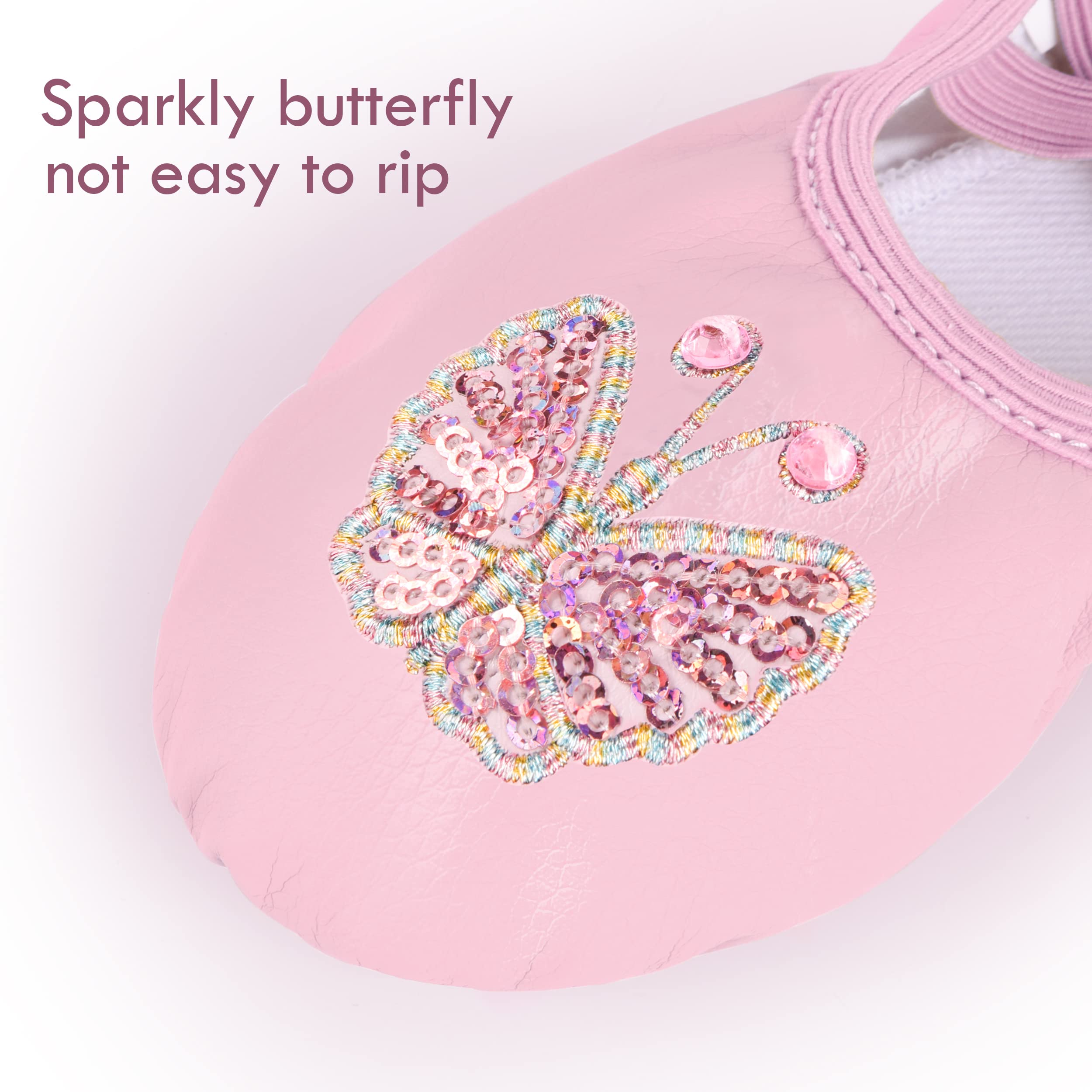 Filles Ballet Chaussures Classique Cuir Yoga Ballerine Chaussure de Danse Pilates Pantoufles Danse Pratique Gymnastique Chaussons Split Plate pour Filles Enfants Femmes