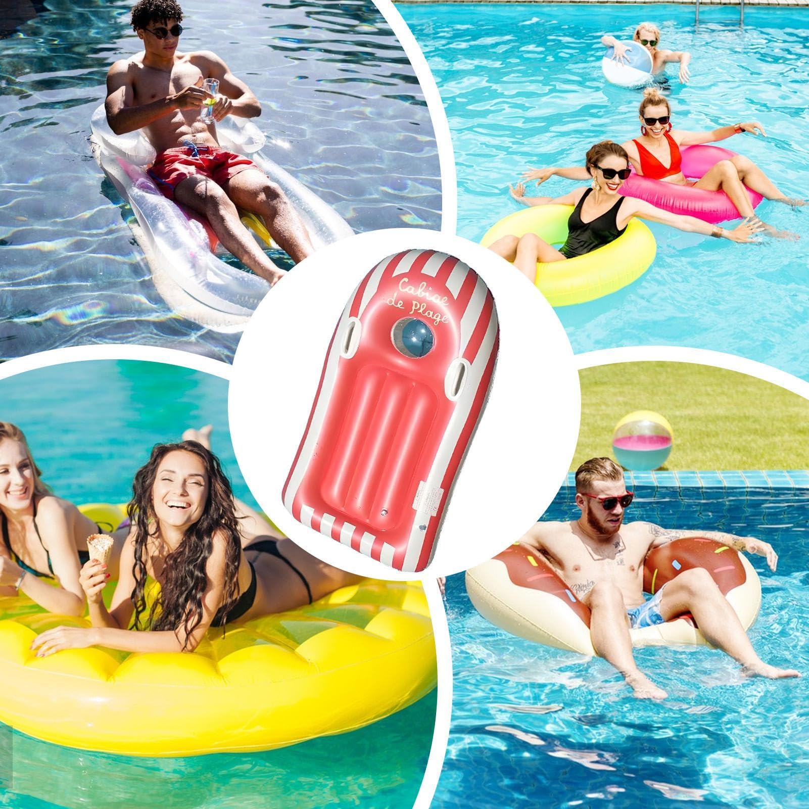 Nadmuchiwana deska do - Przenośna pływająca nadmuchiwana deska z uchwytem | Gry plażowe dla | na basen, jezioro, surfing lato podróże i wakacje chwile w grach i zajęciach sportowych