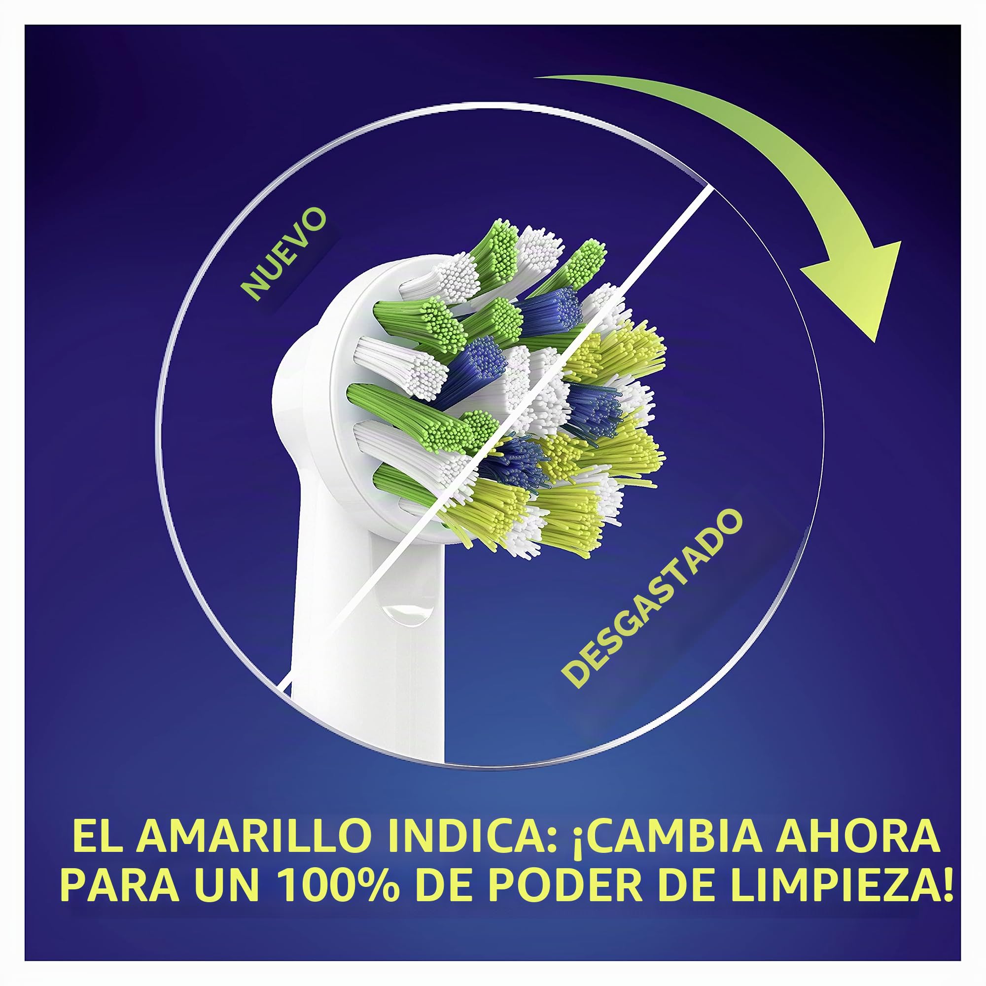 Oral-B 10 x CrossAction Brush Heads with CleanMaximiser Bristles for Superior Cleaning