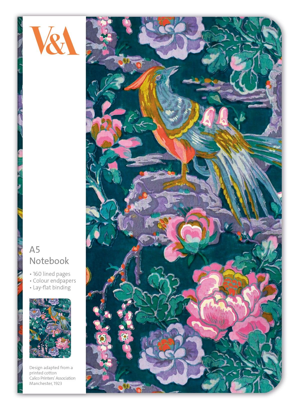 Museums & Galleries V&A Green Chinoiserie A5 Notebook