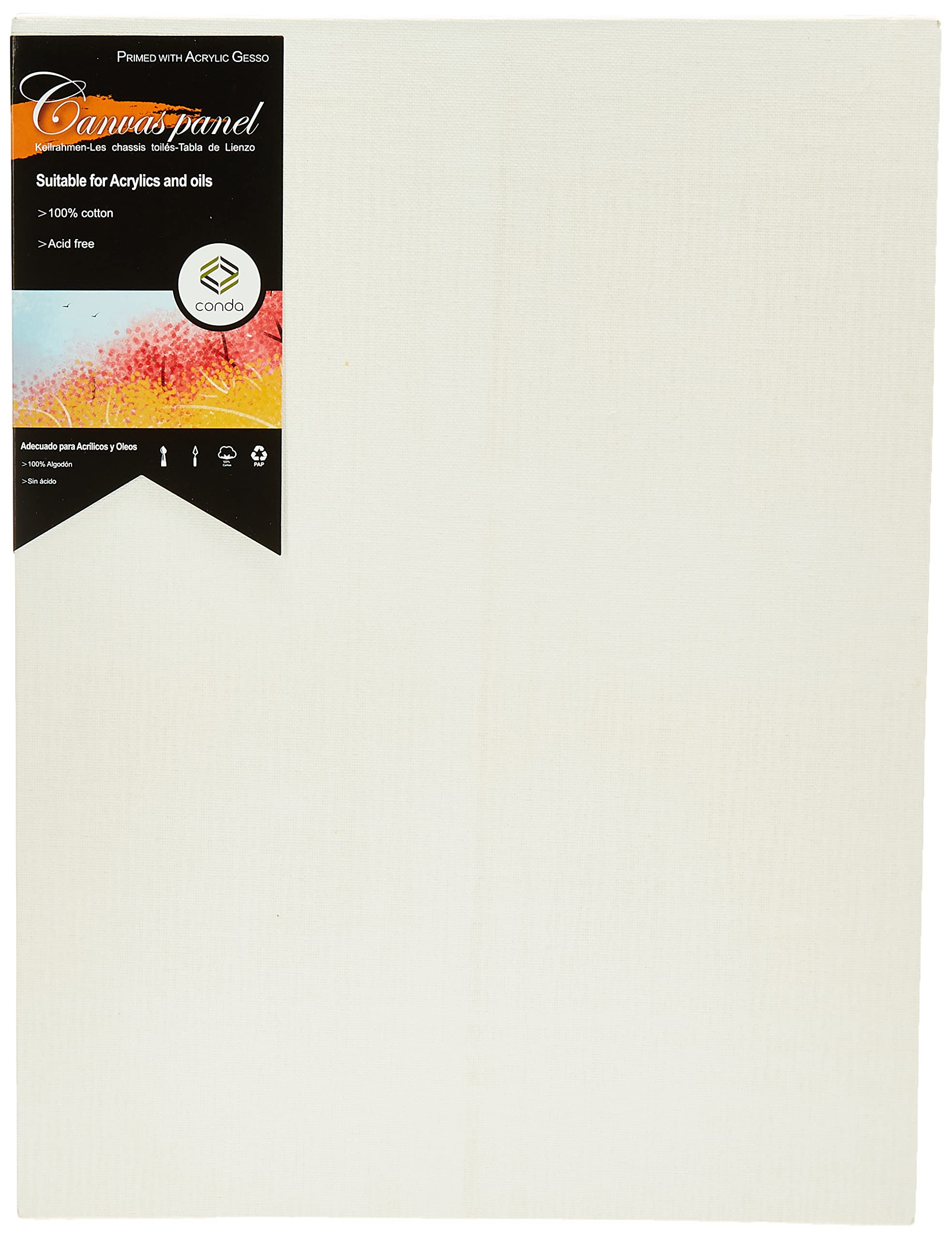 condaCanvas panel 30x40cm, White