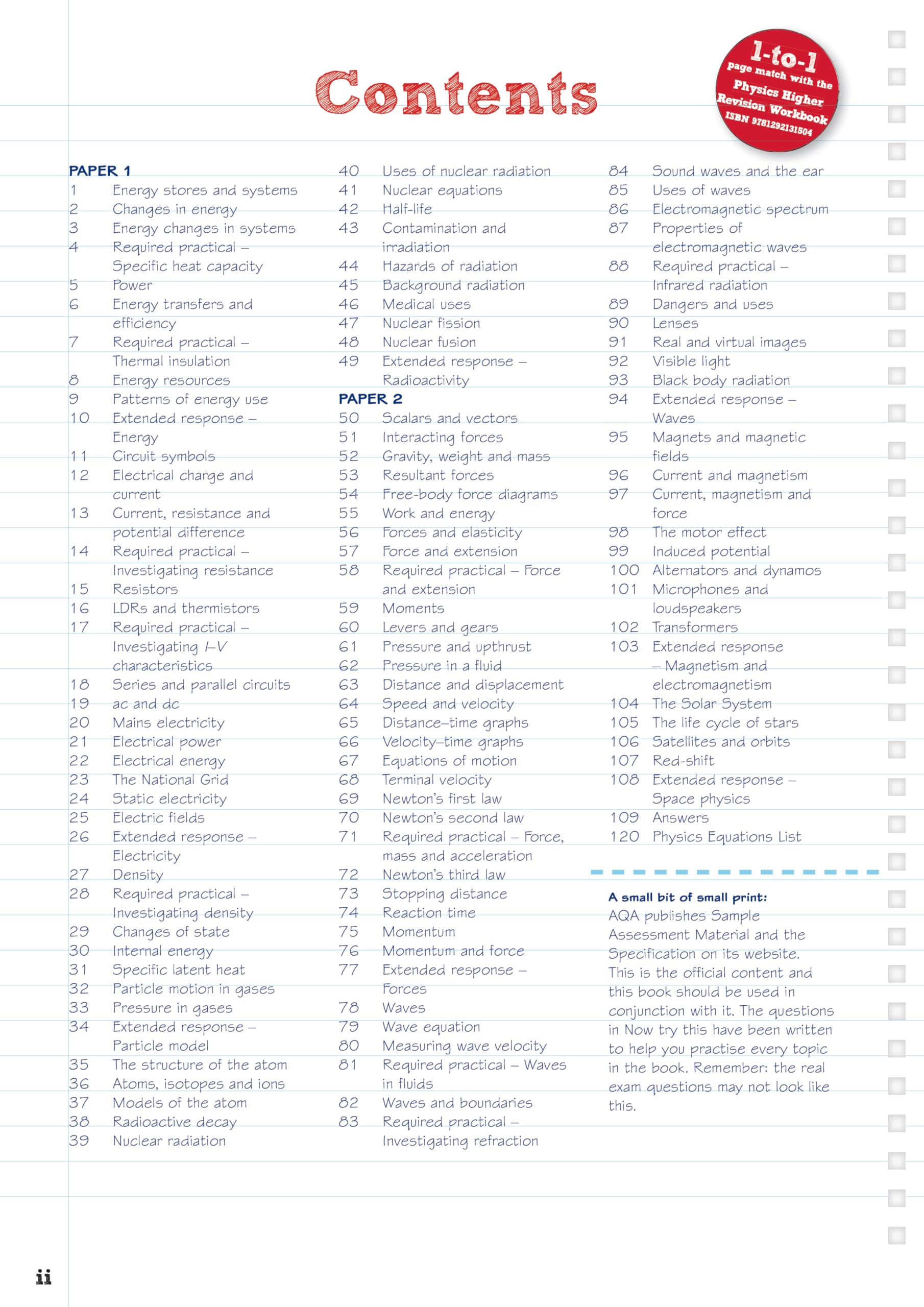 Pearson REVISE AQA GCSE Physics (Higher) Revision Guide: incl. online revision and quizzes - for 2025 and 2026 exams - Cover may Vary