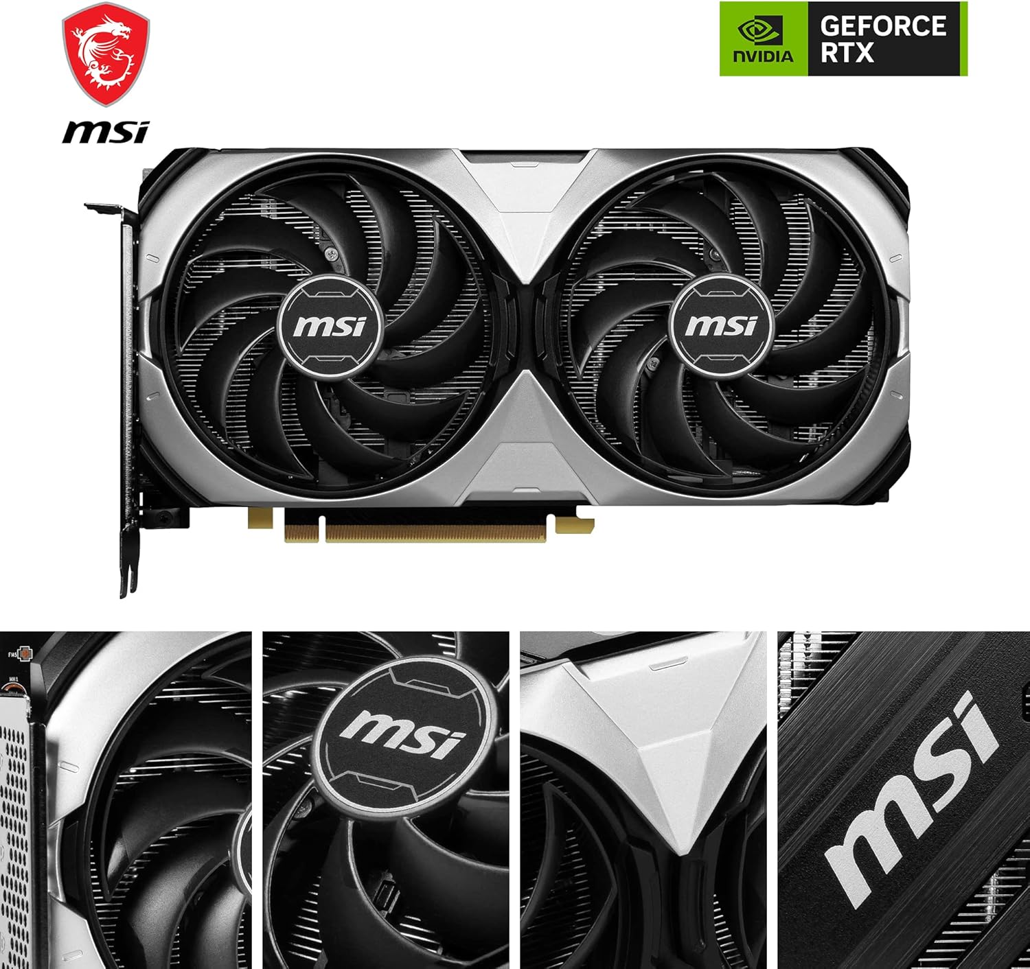 MSI GeForce RTX 4070 VENTUS 2X 12G OC, Scheda Video Gaming -Memoria 12GB GDDR6X (21 Gbps/192-bit), PCI Express® Gen 4, DisplayPort x 3 (v1.4a), Boost clock 2505 MHz,TORX Fan 4.0, HDMI 2.1a, Zero Frozr MSI GeForce RTX 4070 VENTUS 2X 12G OC, Scheda Video Gaming -Memoria 12GB GDDR6X (21 Gbps/192-bit), PCI Express® Gen 4, DisplayPort x 3 (v1.4a), Boost clock 2505 MHz,TORX Fan 4.0, HDMI 2.1a, Zero Frozr