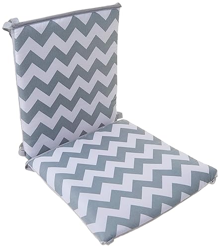 Baby Doll Bedding Chevron Junior - Cojín para silla mecedora, color gris