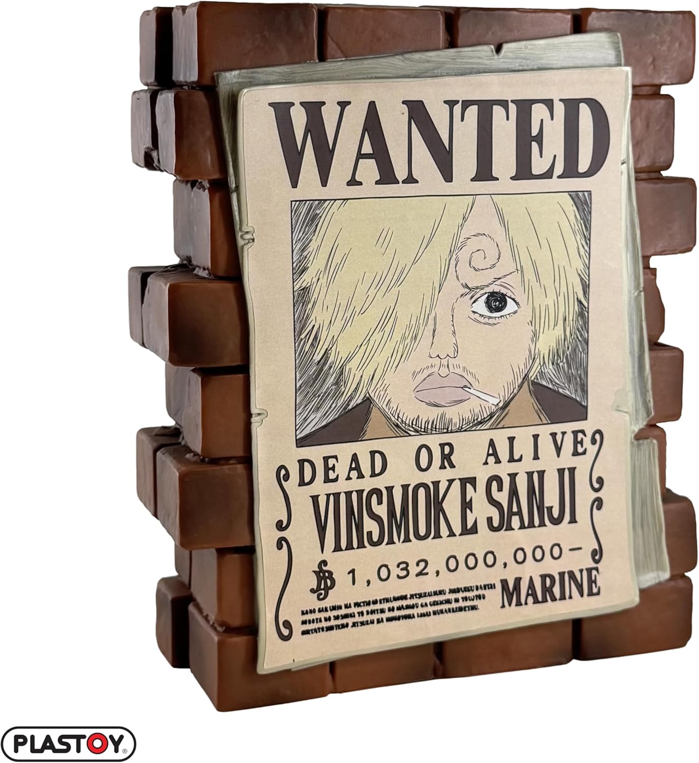 PLASTOY : ONE Piece - Piggy Bank - AFFICHE Wanted Sanji
