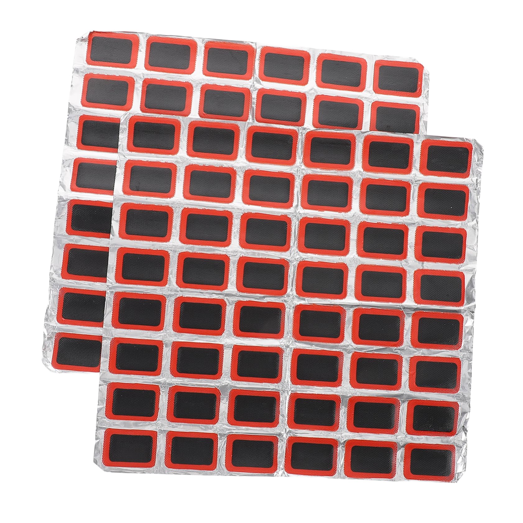 SUPVOX Reliable Cycling Tool: Self-Adhesive Bike Tire Patches 25mm Square Set of 48 for Quick Road Mountain Bike Repairs