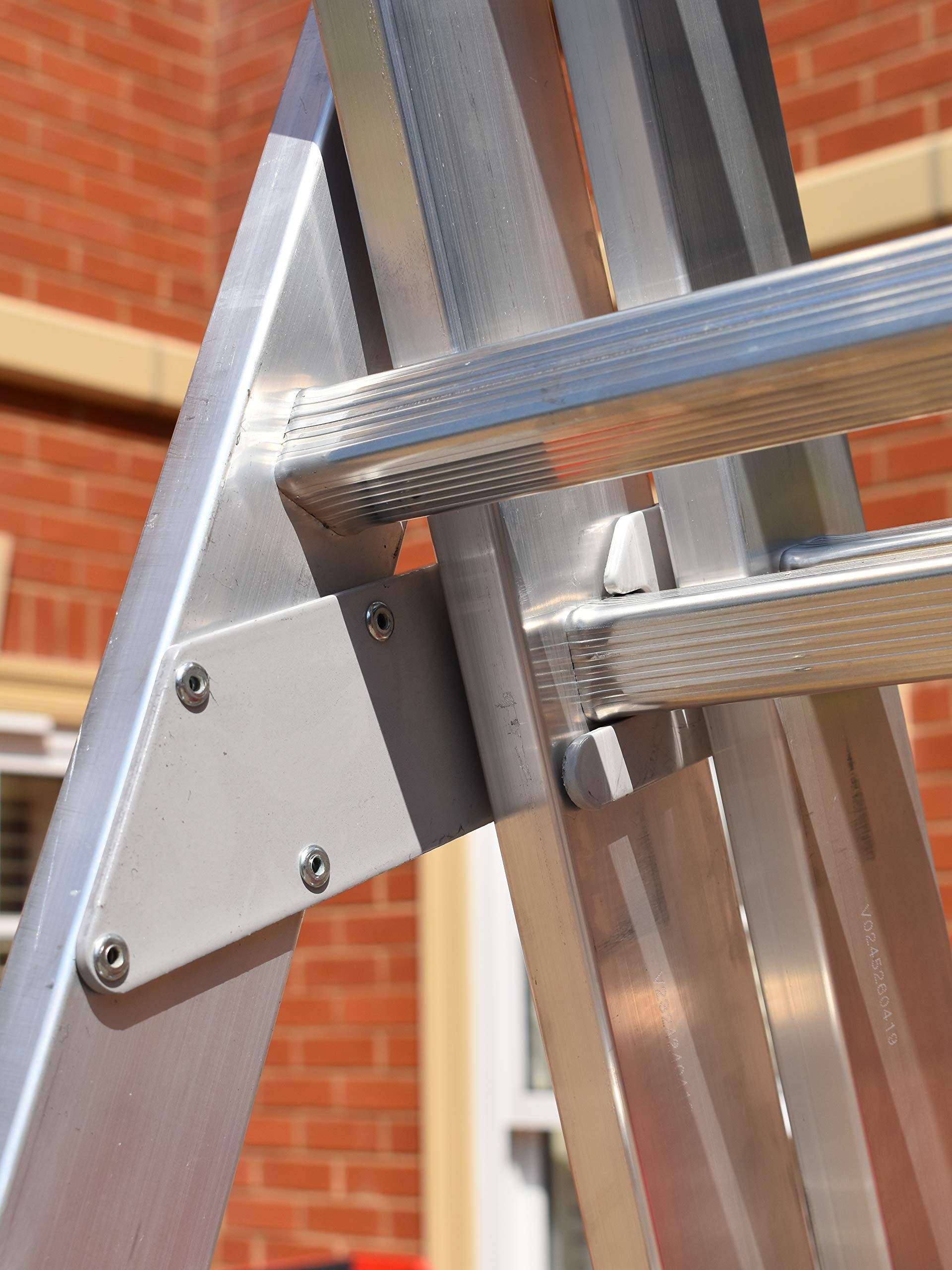 Trade Master Pro® Échelle d'escalier 3 Sections Combi-Tout-en-Un, escabeau et échelle autoportante | Aluminium léger | Charge nominale de 150 kg | Certifié EN131 | Taille : 3 x 11