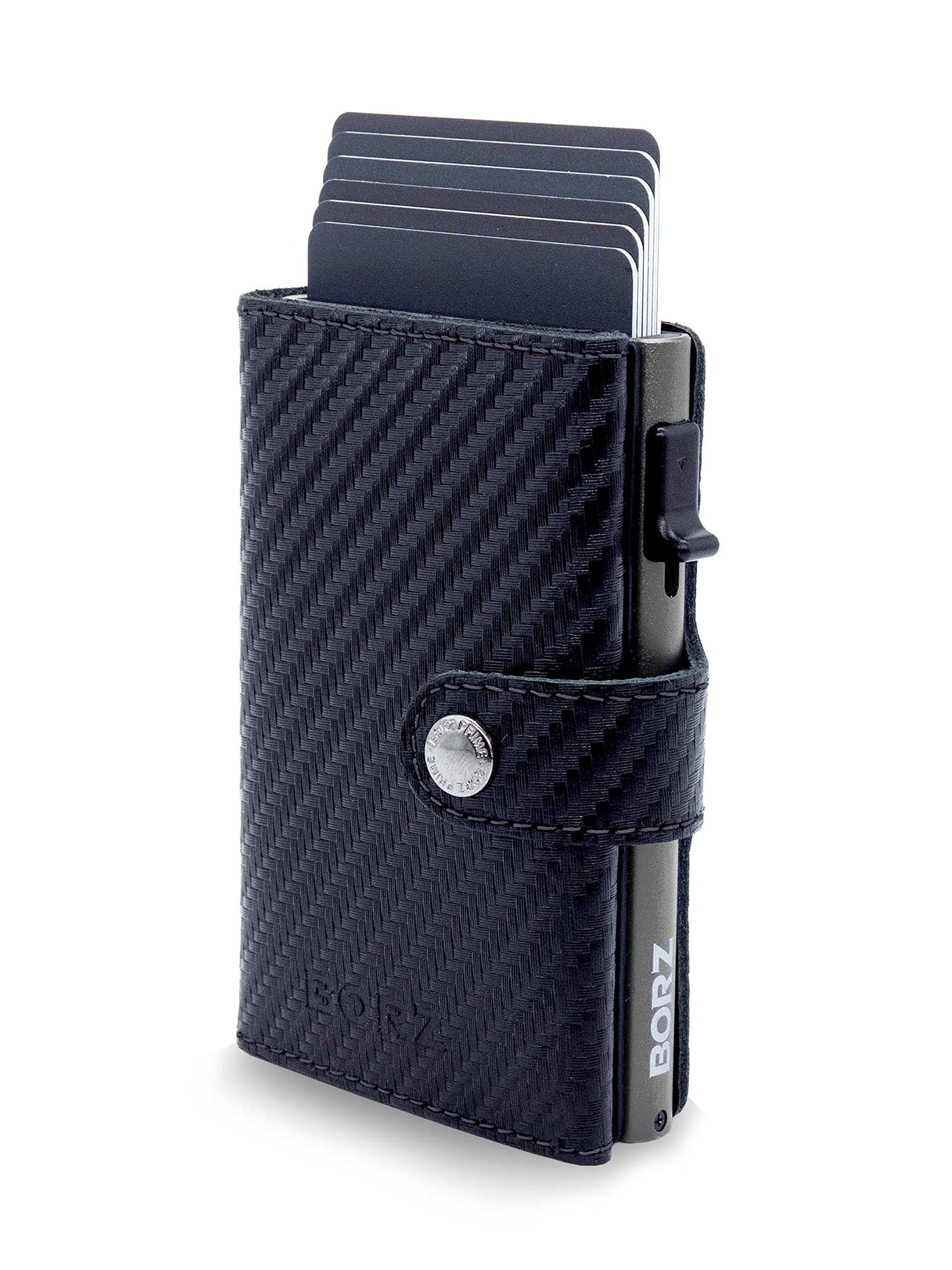 Portafoglio Slim Limitato con e senza scomparto per monete, Chip NFC e carta di visita digitale, Custodia per carte RFID per uomini e donne.
