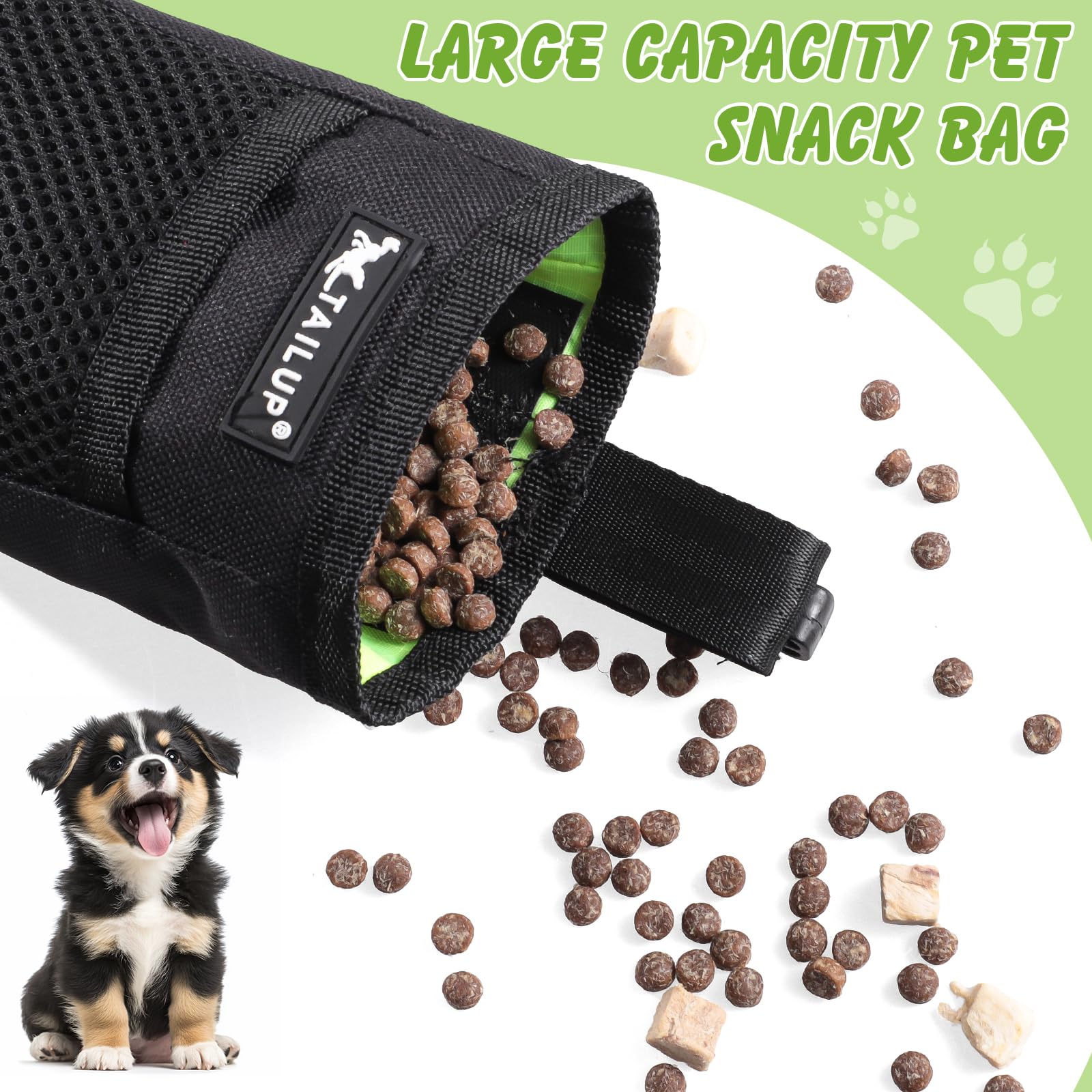 Lanjue 2 Pieces Small Dog Treat Bags - Image 2