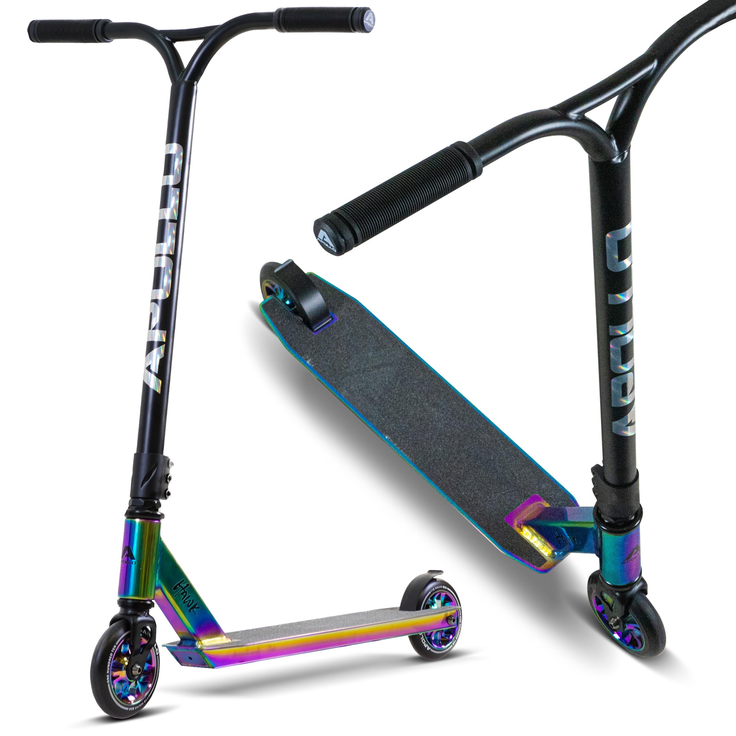 Apollo Patinete de Acrobacias Hawk | Freestyle Kickscooter para Niños y Adultos | Patinete Infantil de Trucos para Principiantes y Expertos | Niños y Niñas a Partir de 6 Años