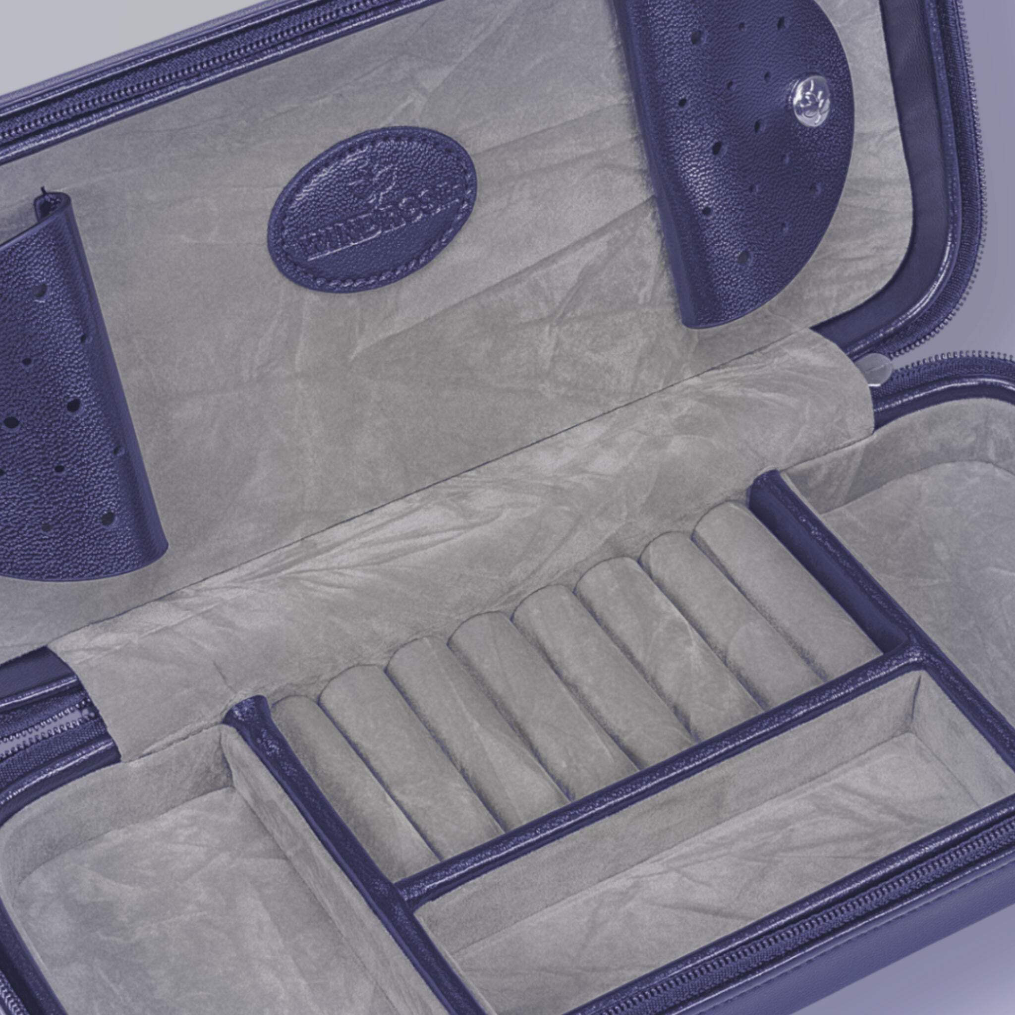 Windrose Charmbox für die Reise merino moda/dunkelblau