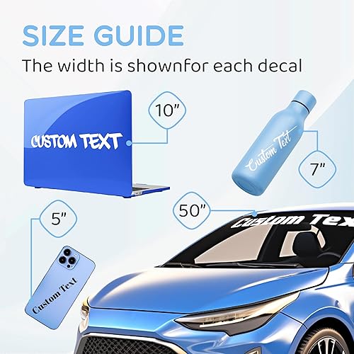 Miniatura 3 de Diseño personalizado con tu propio nombre – Calcomanía de vinilo personalizada – Letras de vinilo para automóviles, paredes, ventanas, parabrisas,