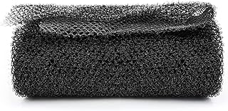 WLLHYF African Bathing Sponge Net for Men Women African Long Net Bath Sponge Body Exfoliating Wash Scrub Cloth Shower Back Scrubber Skin Smoother for Daily Use(Black)