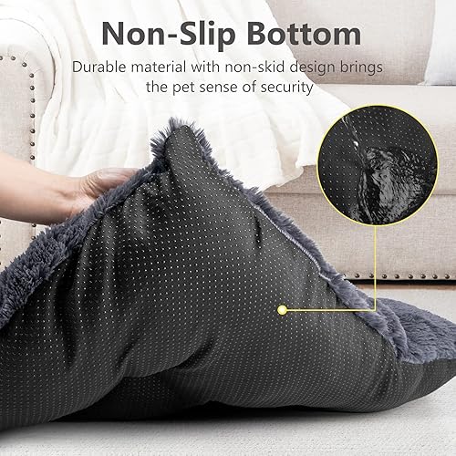 Miniatura 4 de JOEJOY Almohadilla grande para cama para perro, cama de lujo lavable para perros, almohadilla suave antideslizante para perros grandes, medianos y