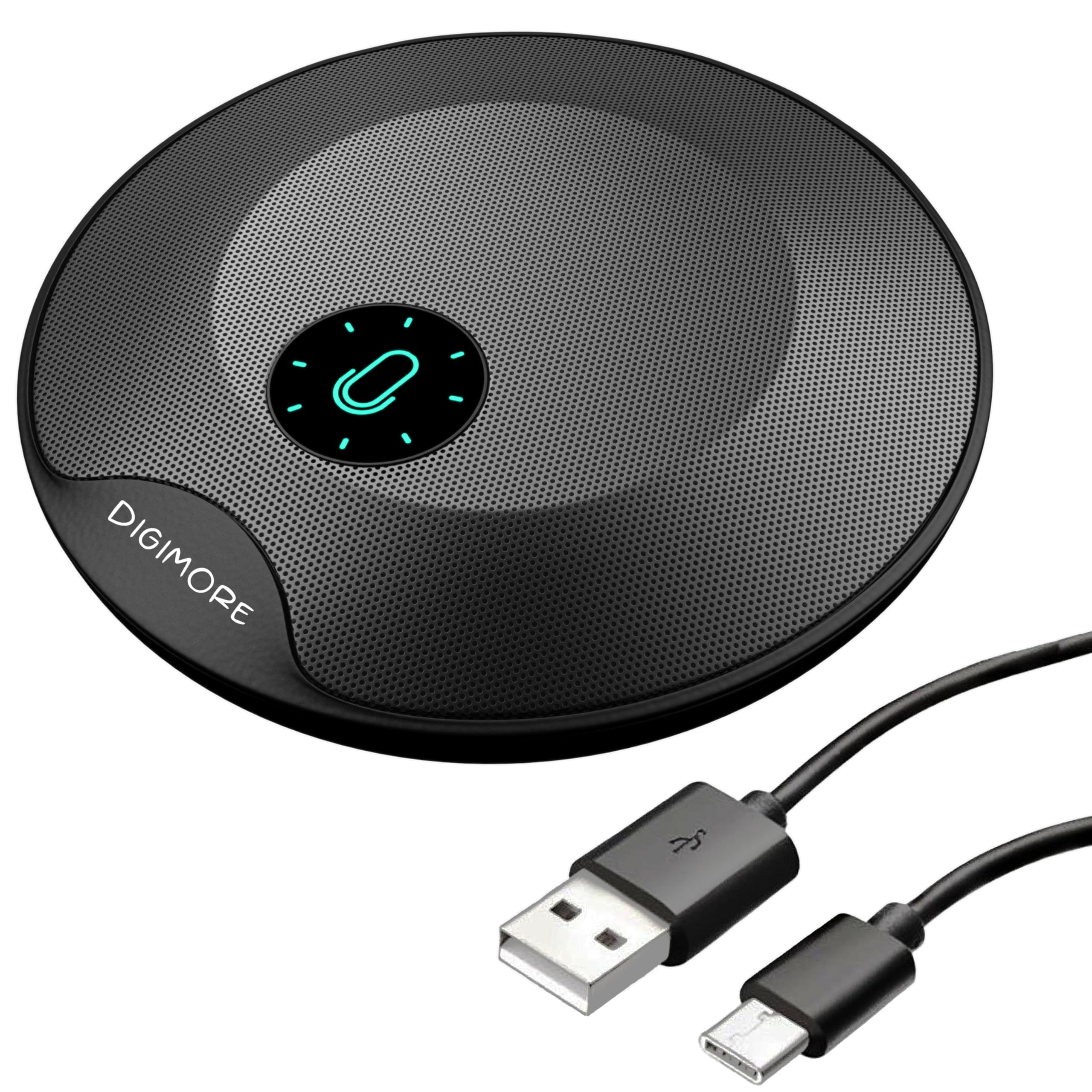 DIGIMORE D-480 USB Plug & Play Conference Mic for Mac OS & Windows | Conference, Recording, Skype, Online Class with Range Upto 5M | One Touch Mute Button & Light Indicator (NOT A Speaker)-image-21