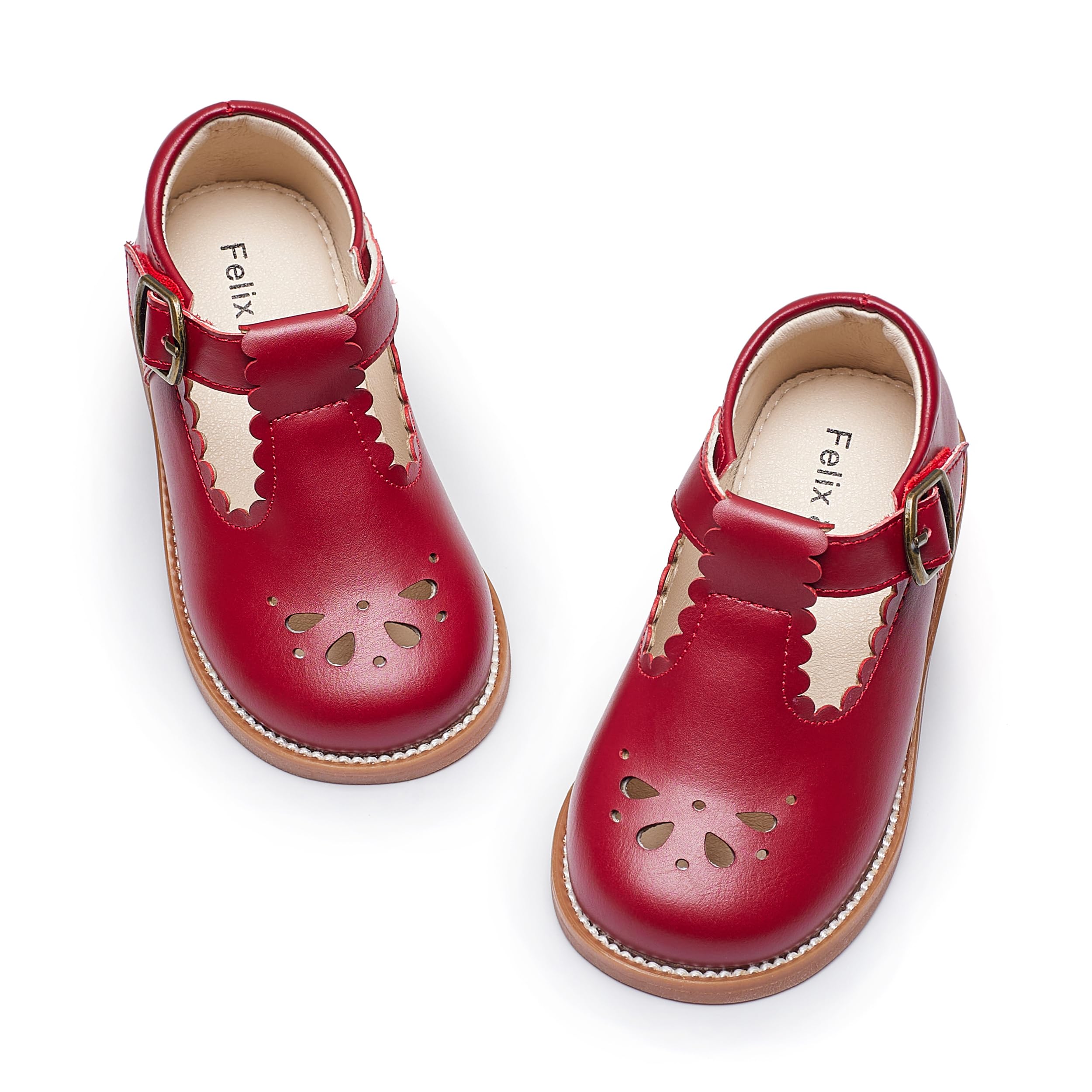 Felix & Flora Toddler Little Girl Mary Jane Dress Shoes - Ballet Flats for Girl Party School Shoes — view 19
