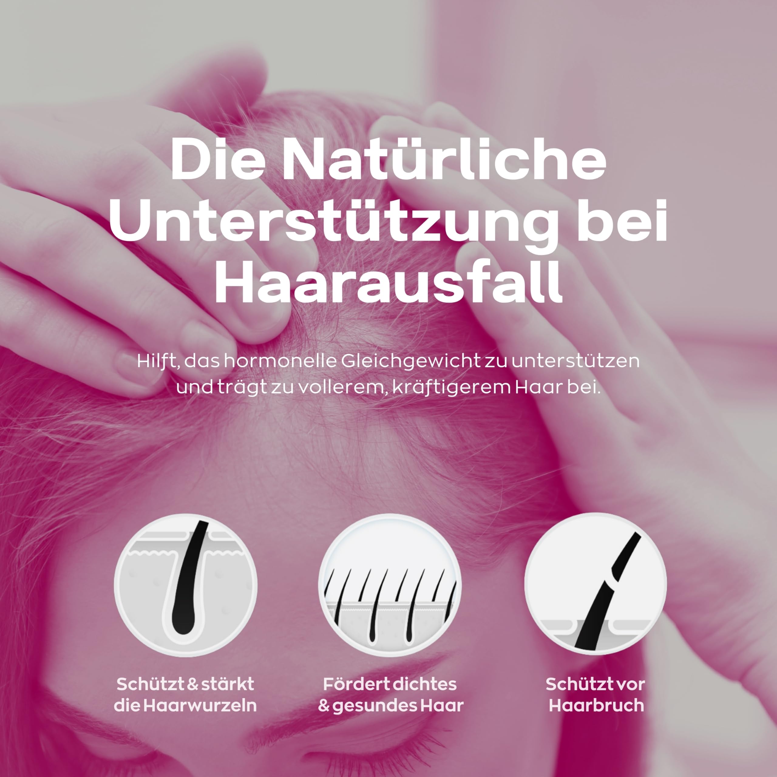 Xpecia DHT Blocker mit Biotin und Sägepalmextrakt - Mittel gegen Haarausfall Frau - Ginko Wurzel, Haar Vitamine, Sägepalme - Haarwachstum beschleunigen - Nachbehandlung Haartransplantationen