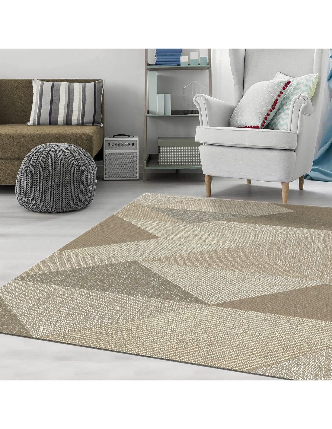 Mani Textile - Tappeto Miran Beige Dimensioni - 120 x 180 cm