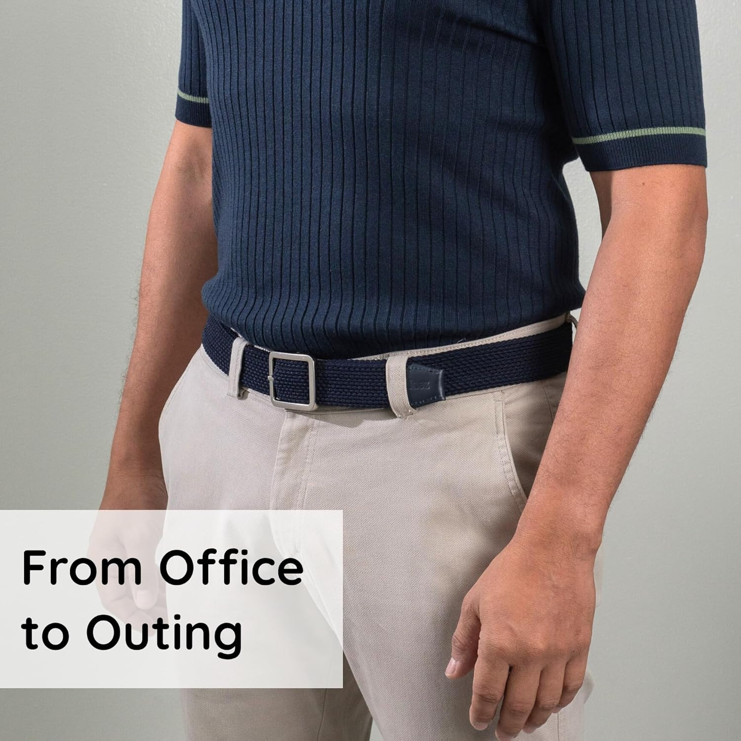 Golf Belts for Men - Reversible Braided Belt for Jeans, Pants and Slacks, Gifts for Him (Dusk Rose) - Image 8